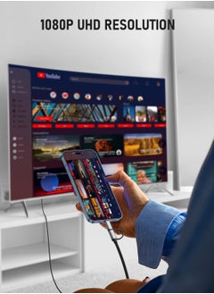 Generic 2 in 1 Lightning to HDMI Adapter for iPhone and Android USB C to HDMI Cable Type C to HDMI Cord for iPad Directly Connect to HDTV Monitor Projector 2m Length  - Image 4