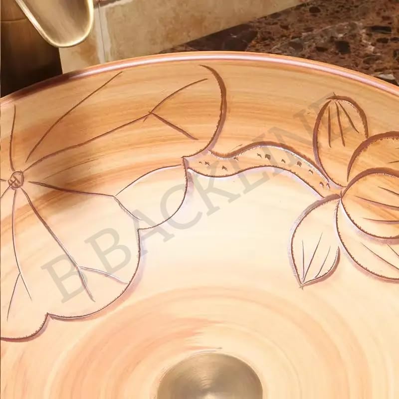 B BACKLINE Ceramic Table Top Wash Basin | Basin For Bathroom | Counter Top Wash Basin For Bathroom & Living Room 40 X 40 X 14 Cm (Matt Finish) - Image 5
