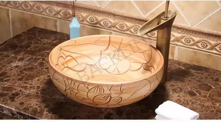 B BACKLINE Ceramic Table Top Wash Basin | Basin For Bathroom | Counter Top Wash Basin For Bathroom & Living Room 40 X 40 X 14 Cm (Matt Finish) - Image 2