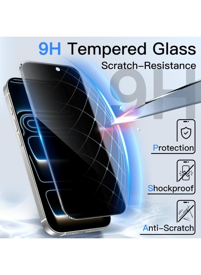 Privacy Screen Protector for iPhone 17, Anti-Spy 9H Tempered Glass, Case Friendly, Bubble-Free, HD Clear, Scratch Resistant Screen Guard - Image 5