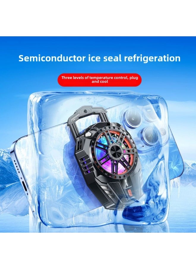 Generic - The X119 Mobile Phone Radiator Semiconductor Three-gear Refrigeration Cooling Game E-sports Live Universal Advantage In Stock-Color:Material Digital Display - Image 1