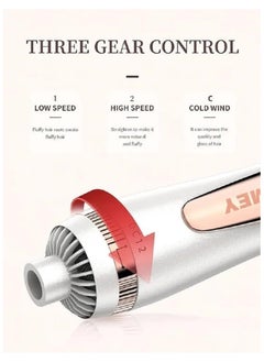 Kemei KMI Professional 2 in 1 Rotating Hair Dryer Brush 800W Hot Air Rotating Curling Iron Hair Styling Volumizer with Negative Ions Ceramic - KM 8024  - Image 5