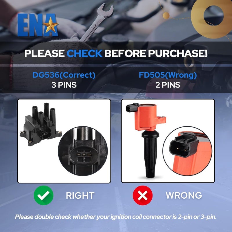 ENA Ignition Coil Pack for Ford and Mazda Vehicles - Image 2