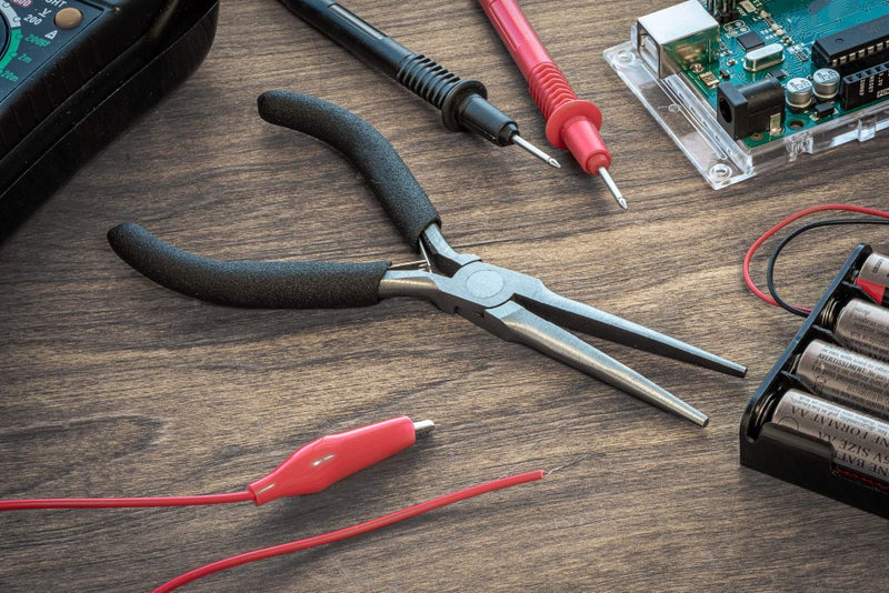 SE Professional Quality Needle Nose Pliers - Mini Precision Jewelry Pliers - 6inch Craft Tool - LF01 - Image 3