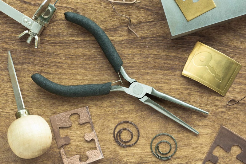 SE Professional Quality Needle Nose Pliers - Mini Precision Jewelry Pliers - 6inch Craft Tool - LF01 - Image 4