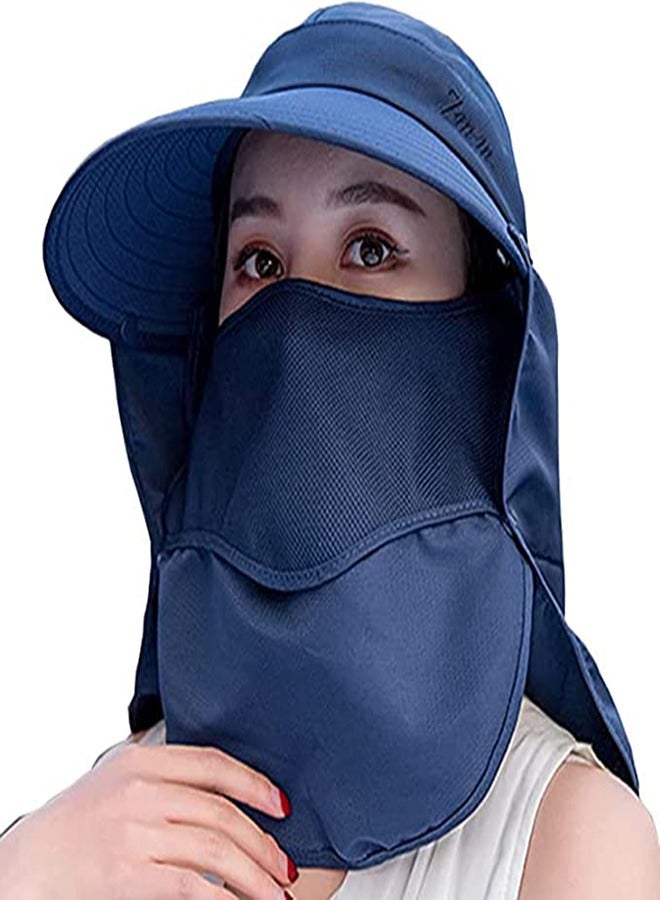 قبعة شمسية ذات حافة عريضة، قبعة صيد للرجال والنساء، قبعة حماية من الشمس للأشعة فوق البنفسجية في الهواء الطلق، قبعة مشي نيلون مقاومة للماء وقابلة للتنفس، قبعة صيد دلو متعددة الوظائف مع حماية UPF 50
