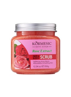Kormesic Rose Body Scrub - Exfoliates & Revitalizes  - Image 1