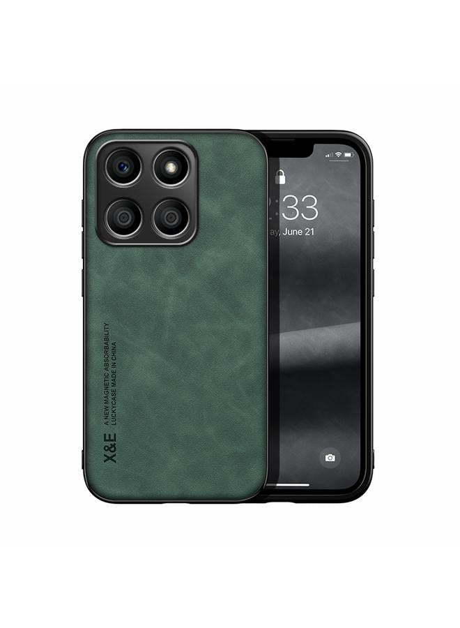 S-TOP Case For Honor X8b Skin Feel Magnetic Leather Back Phone Case - Image 1