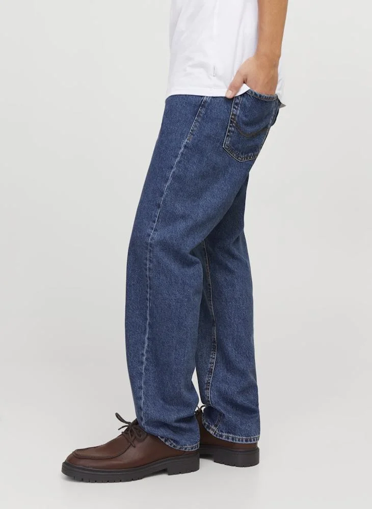 JACK & JONES Relaxed Fit Mid Wash Jeans