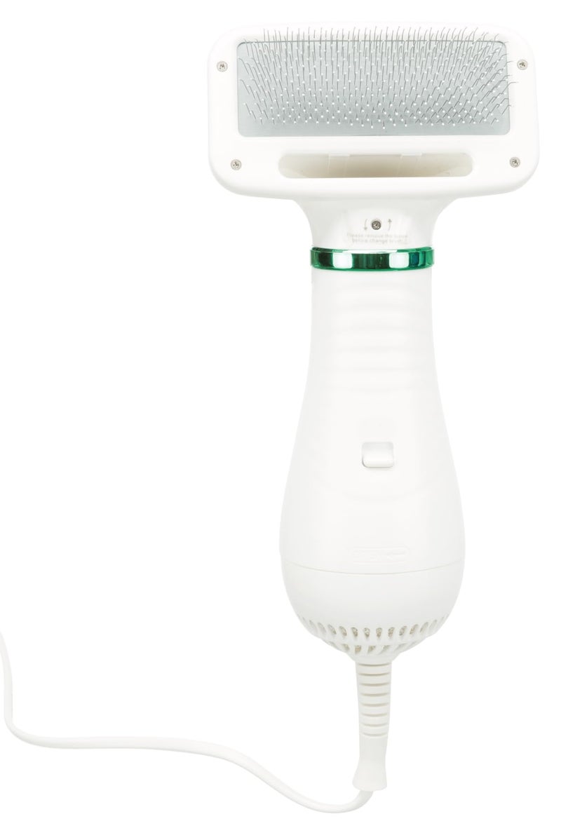 Trixie Self-Cleaning Warm Air Brush with Adjustable Heating Temperature Settings for All Breeds for Dog Grooming - Image 1