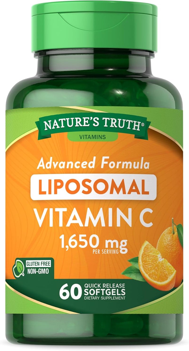 natures truth كبسولات ليبوسومال فيتامين سي 1650 ملغ للبالغين - Image 1