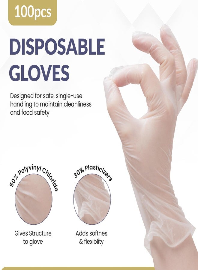 Concession Essentials Vinyl Gloves, Powder-Free, Non-Sterile, XL, 100 Count - Image 2