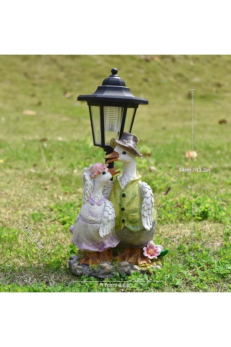 Solar Hexagonal Garden Light - Animal Yard Ornament