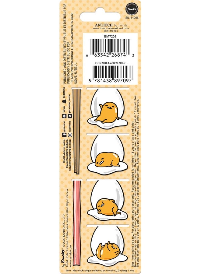 Trends International Gudetama Magnetic Page Clips (6-Pack) Stationery - Image 3