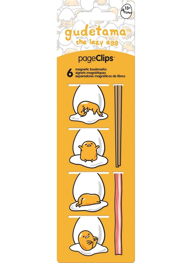 Trends International Gudetama Magnetic Page Clips (6-Pack) Stationery - Image 1