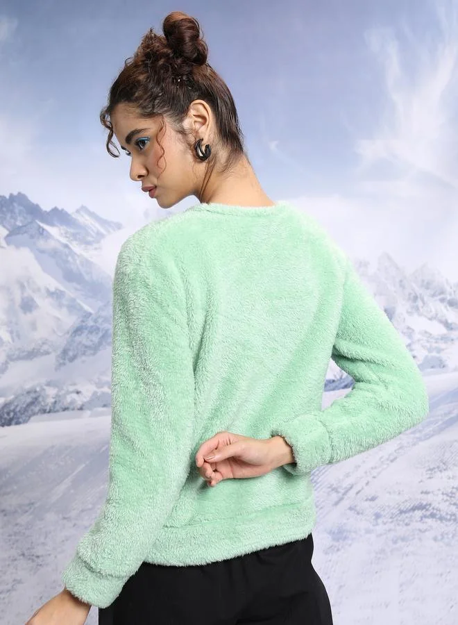 Tokyo Talkies Embroidered Patch Detail Sweatshirt by Styli