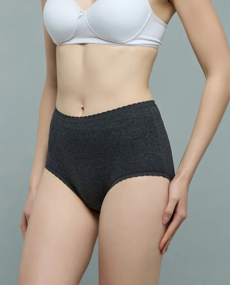 R&B 3 Pack Lace Trim Full Briefs