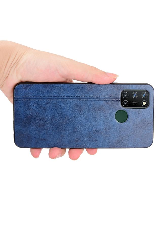 erorex Case For OPPO Realme C17/Realme 7i Shockproof Sewing Cow Pattern Skin PC + PU + TPU Case - Image 4