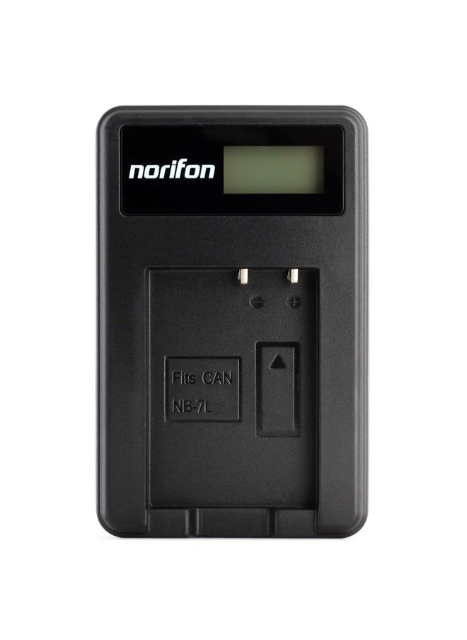Norifon - NB-7L LCD USB Charger for Canon PowerShot G10, PowerShot G11, PowerShot G12, PowerShot SX30 is Camera and More - Image 1