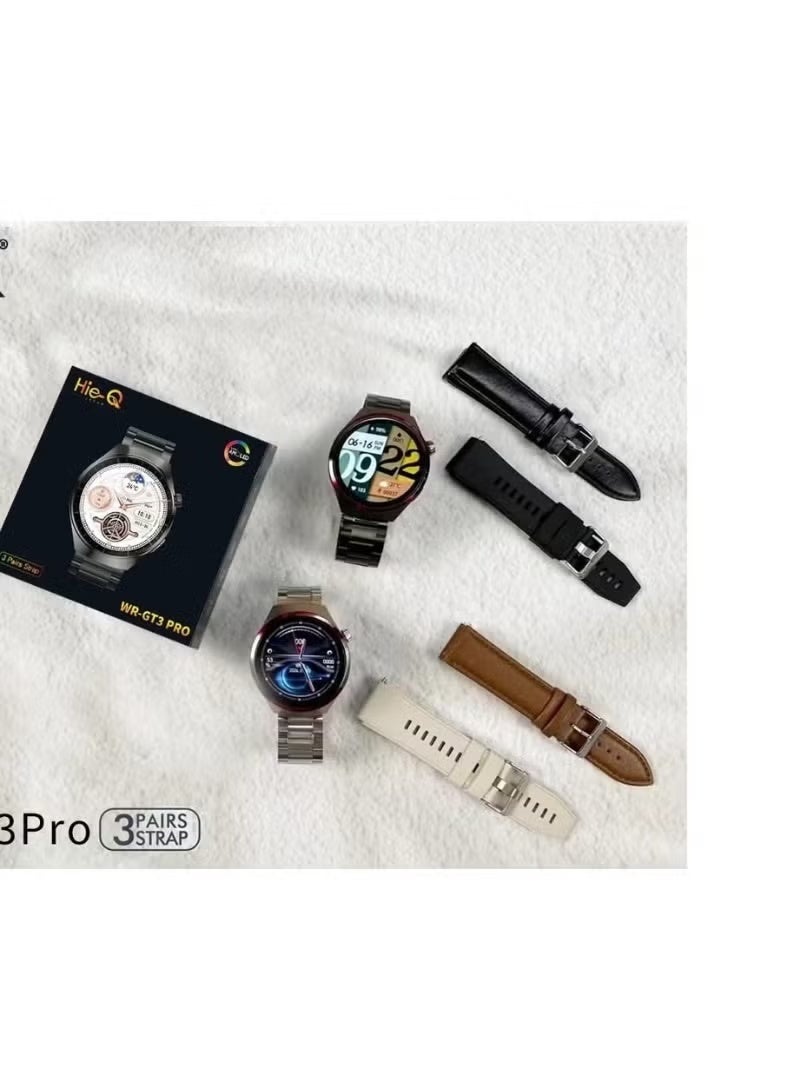 Hie-Q WR-GT3 PRO Smartwatch Fitness Tracker with Heart Rate Monitoring, Sleep Tracking, Step Counter, Calories & Activity Tracking, Stylish and Lightweight Design, Compatible with Android & iOS, Smart Notifications for Calls & Messages, Health & Wellness Wearable for Everyday Use - Image 4