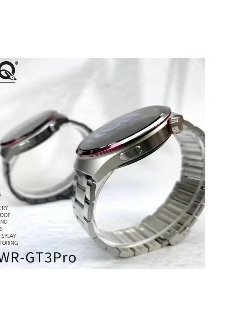 Hie-Q WR-GT3 PRO Smartwatch Fitness Tracker with Heart Rate Monitoring, Sleep Tracking, Step Counter, Calories & Activity Tracking, Stylish and Lightweight Design, Compatible with Android & iOS, Smart Notifications for Calls & Messages, Health & Wellness Wearable for Everyday Use - Image 3