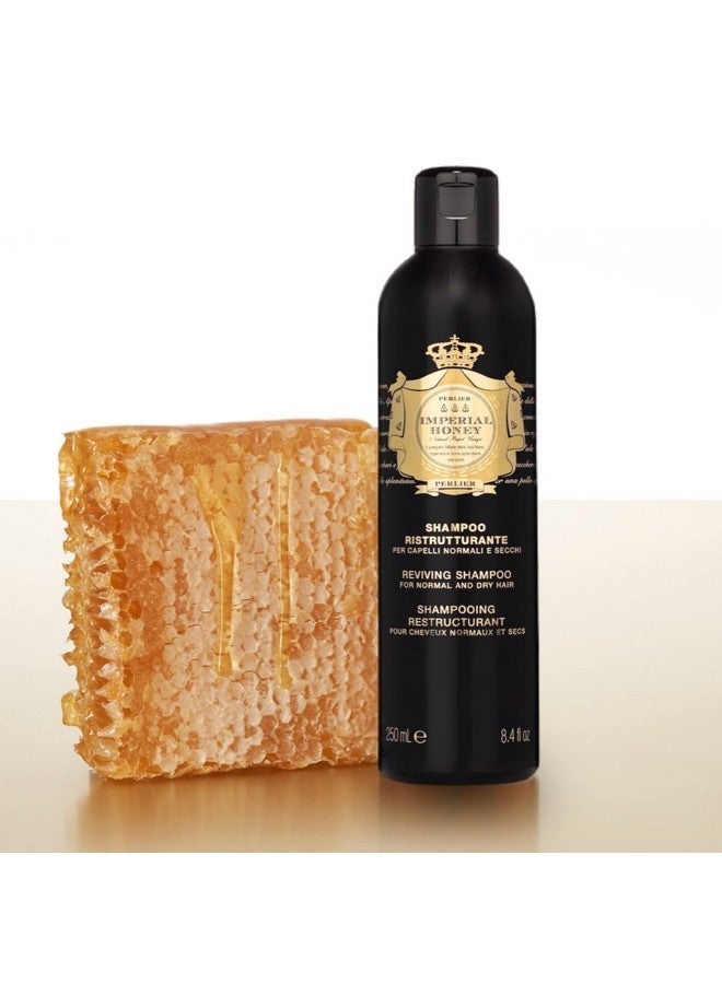 Perlier Imperial Honey Shampoo Luxurious Moisturizing Shampoo For Regular Dry Or Itchy Scalps Help Curl And Shine Your Hair With Imperial Honey Hydrating Shampoo 8.4 Oz - Image 3