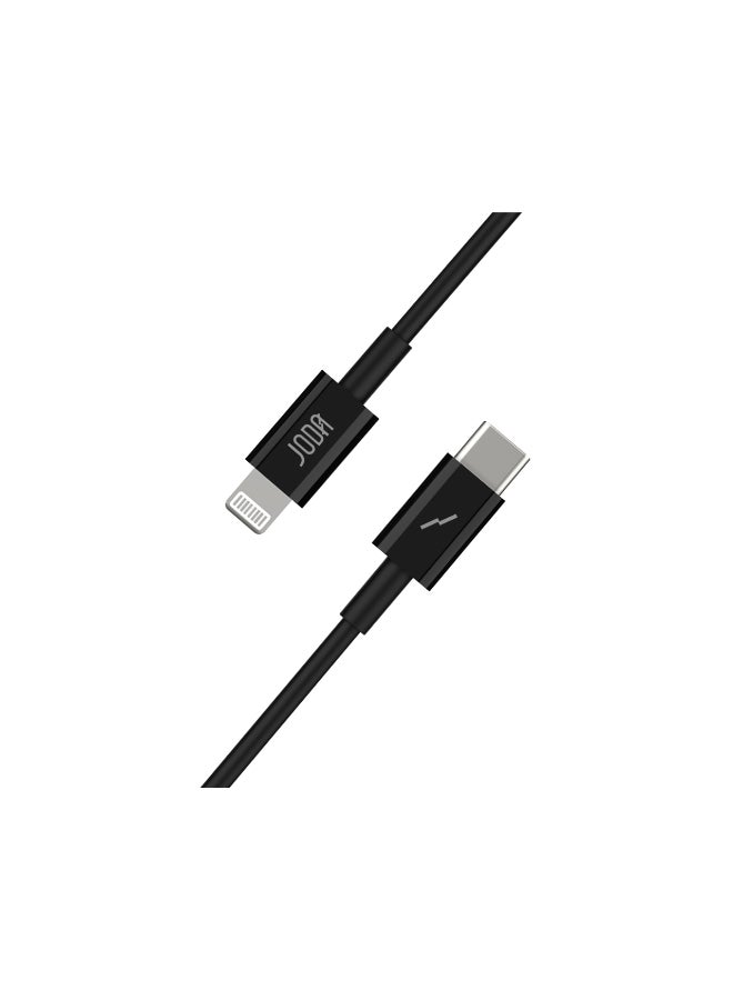 جودا كيبل C to L 60W نايلون مجدول 1 متر  أسود  – 🔌 شحن سريع 60 واط ⚡ – ، كابل شحن سريع 60 واط ⚡، كابل نايلون مجدول 💪، شحن سريع آمن 🛡️، كابل شحن للأجهزة الذكية 📱، شاحن متين 🔧، كابل شحن طويل العمر 🔋، شاحن جودا 🖤، شاحن كيبل سي 🔌، شحن فائق السرعة ⚡، كابل 1 متر 📏، شاحن للأيفون والاندرويد 📱🔋، كابل شحن قوي ومرن 💯. - Image 3