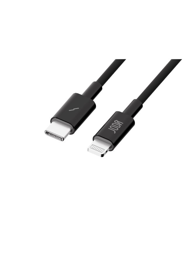 جودا كيبل C to L 60W نايلون مجدول 1 متر  أسود  – 🔌 شحن سريع 60 واط ⚡ – ، كابل شحن سريع 60 واط ⚡، كابل نايلون مجدول 💪، شحن سريع آمن 🛡️، كابل شحن للأجهزة الذكية 📱، شاحن متين 🔧، كابل شحن طويل العمر 🔋، شاحن جودا 🖤، شاحن كيبل سي 🔌، شحن فائق السرعة ⚡، كابل 1 متر 📏، شاحن للأيفون والاندرويد 📱🔋، كابل شحن قوي ومرن 💯. - Image 5