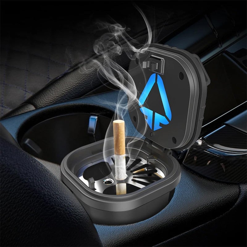 Car Cup Holder Ashtray with LED Light – Portable Smokeless Ashtray with Smoke Blocking Lid, Detachable Inner Tray, Fire Resistant Material, Easy Clean Design, Universal Fit Car Cup Holder Ashtray for Cars, SUVs, Trucks - Image 4