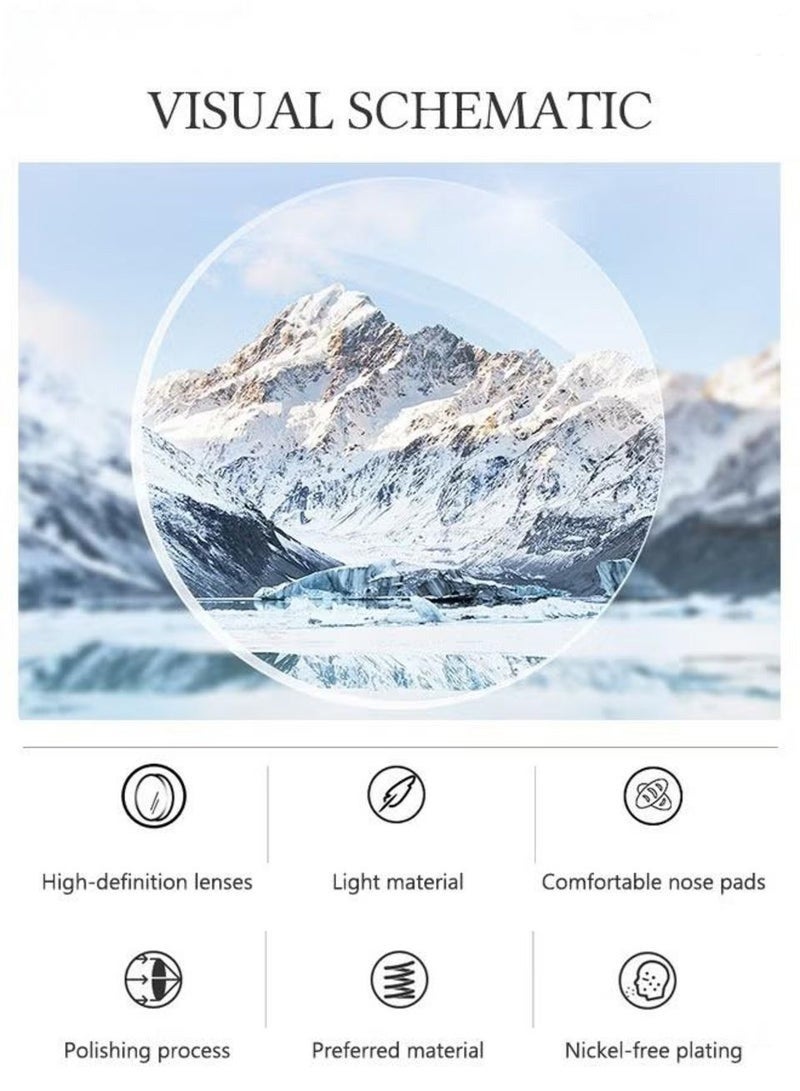 Square Sunglasses, UV400 Protection Sun Glasses with Fashion Temples, Elegant Sun Shades for High end trendy sunglasses, UV resistant sunglasses,unisex with Glasses Case, Outdoor activities, tourism, and cycling are available. - Image 5