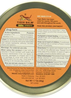 Tiger Balm Sport Rub Pain Relieving Ointment, Ultra Strength 1.70 oz (Pack of 4)  - Image 3