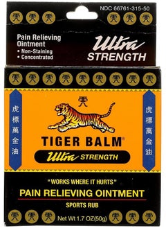 Tiger Balm Sport Rub Pain Relieving Ointment, Ultra Strength 1.70 oz (Pack of 4)  - Image 1