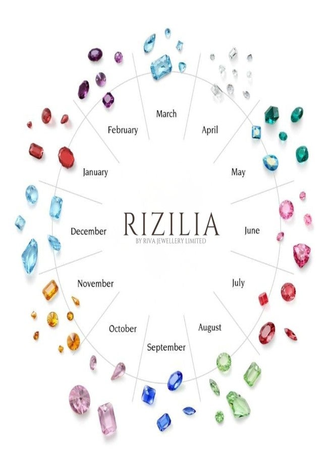 RIZILIA 18K White Gold Plated Hoop Earrings for Women, Round Cut CZ [Simulated Blue Sapphire] Multi Gemstone Colorful Hoop Earrings, Trendy Jewelry Gift for Women, 20mm - Image 5