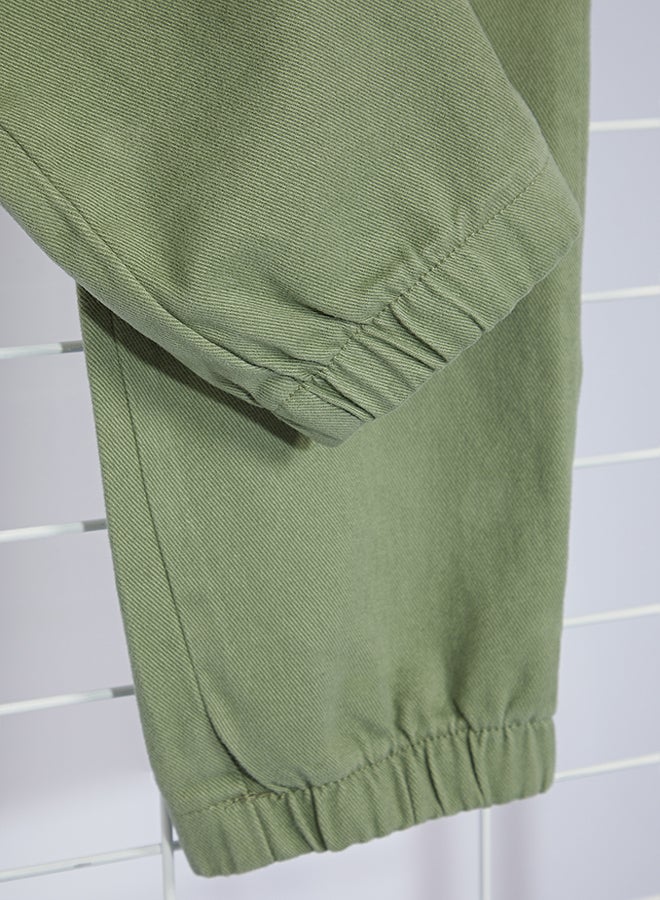 trendyol Light Khaki Jogger Gabardine Trousers TMNSS20PL0056 - Image 2