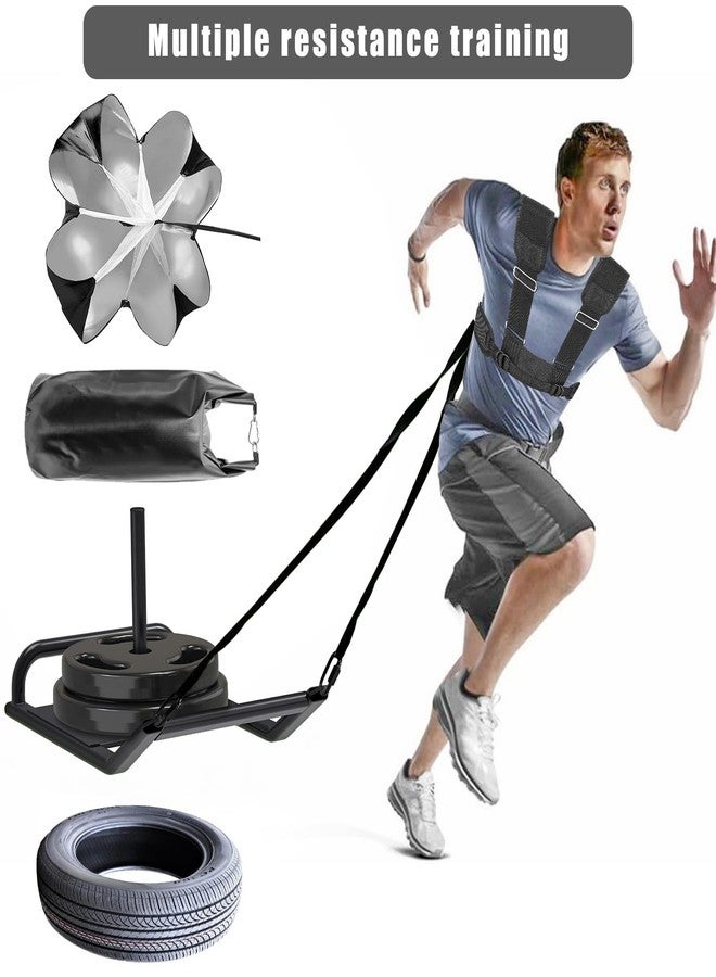 Dolibest Sled Harness for Fitness Resistance, Works with Tire, Sled and Parachute -Adjust Padded Shoulder Strap, Durable and Comfortable, Ideal for Running, Football Speed and Strength Training -Black - Image 5