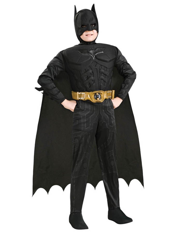 RUBIE'S Deluxe Batman Costume For Age 7-8 Years,Size L (Height 128cm) - Image 1