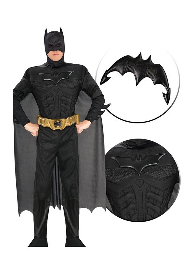RUBIE'S Deluxe Batman Costume For Age 7-8 Years,Size L (Height 128cm) - Image 4
