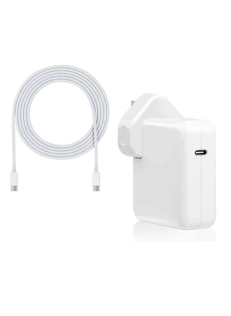 Generic - Replacement MacBook Pro Charger 87W USB C Power Adapter Compatible with 13/15 Inch After 2016 for Mac Book Air After 2018 Works with USB C 87W Include Charge Cable 6.6Ft - Image 1