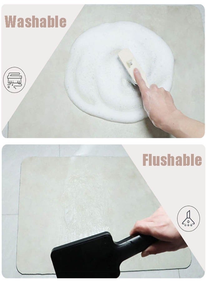 XiuWoo 2 PCS Kitchen Mats and Rugs Set, Non Slip Heavy Duty Standing Mat, Quick Dry Diatom Mud Floor Mat, Cushion Floor Carpet, Waterproof, Oil Resistant and Anti-Fatigue Standing Mat for Kitchen, Floor, Office, Sink, Laundry (40*60cm+40*120cm)  - Image 5