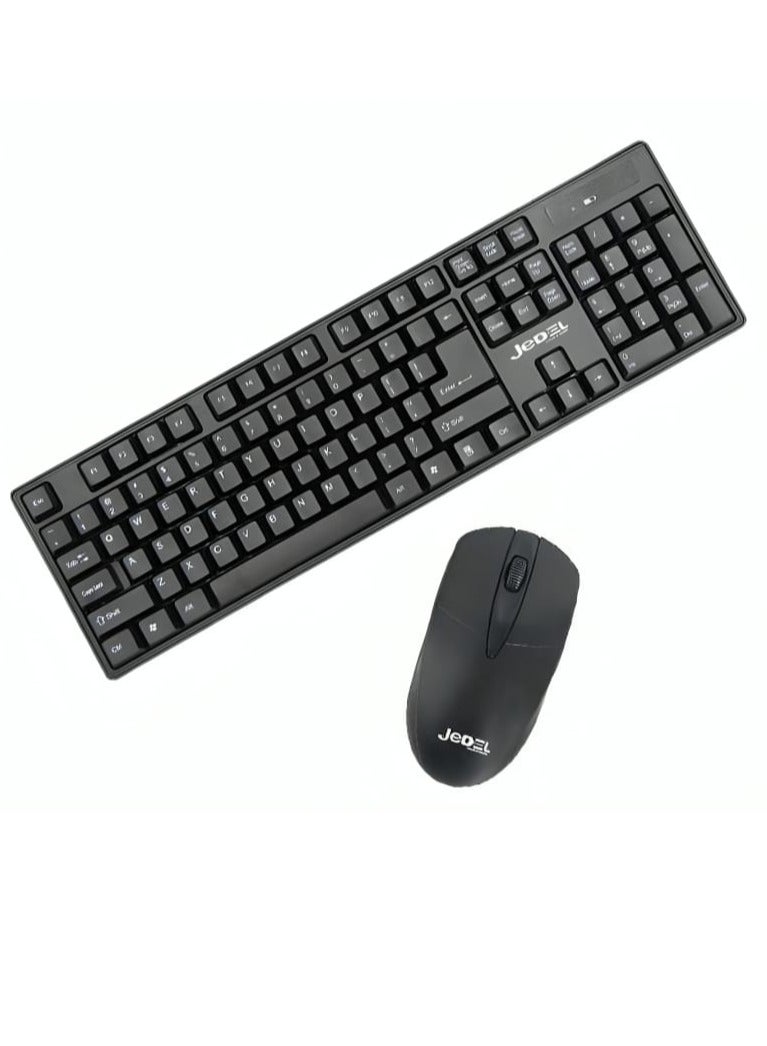 JeDEL Fashionable Office Wireless Mouse And Keyboard Combo - Image 1