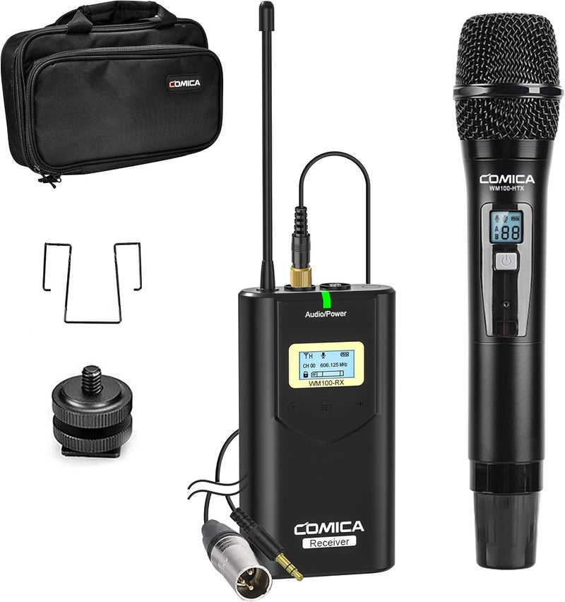 COMICA CVM-WM100 H UHF 48 Channels Professional Omnidirectional Wireless Handheld Microphone System - Image 1