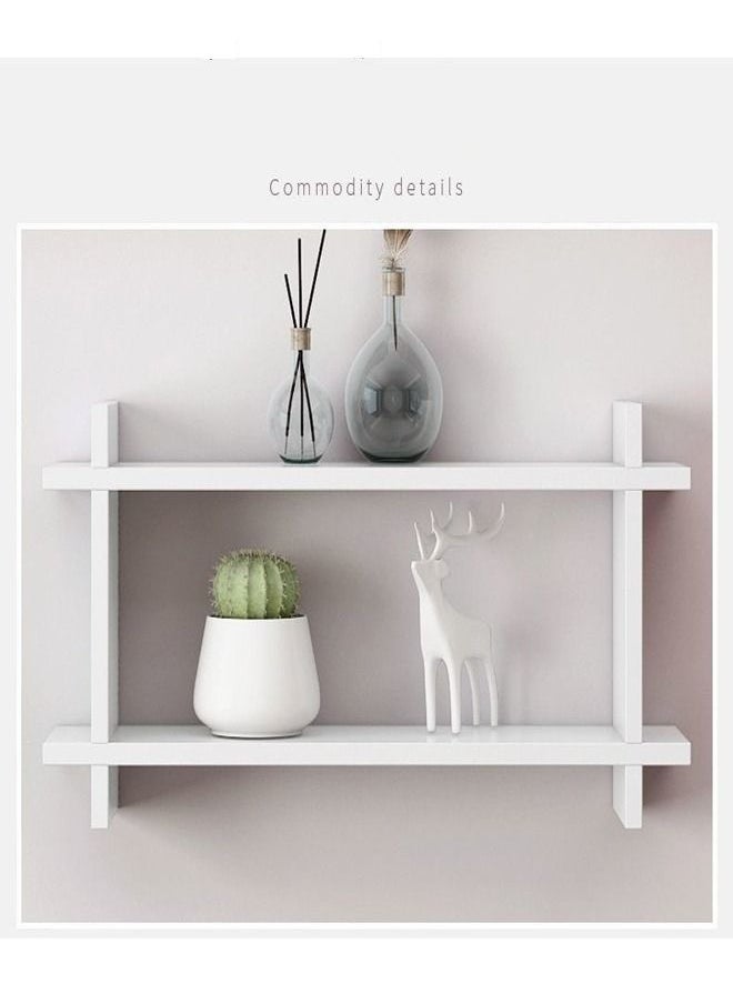 C&C Home - Wall Shelf Storage PVC Sheet Waterproof Wooden Bookcase Cabinet - Image 1