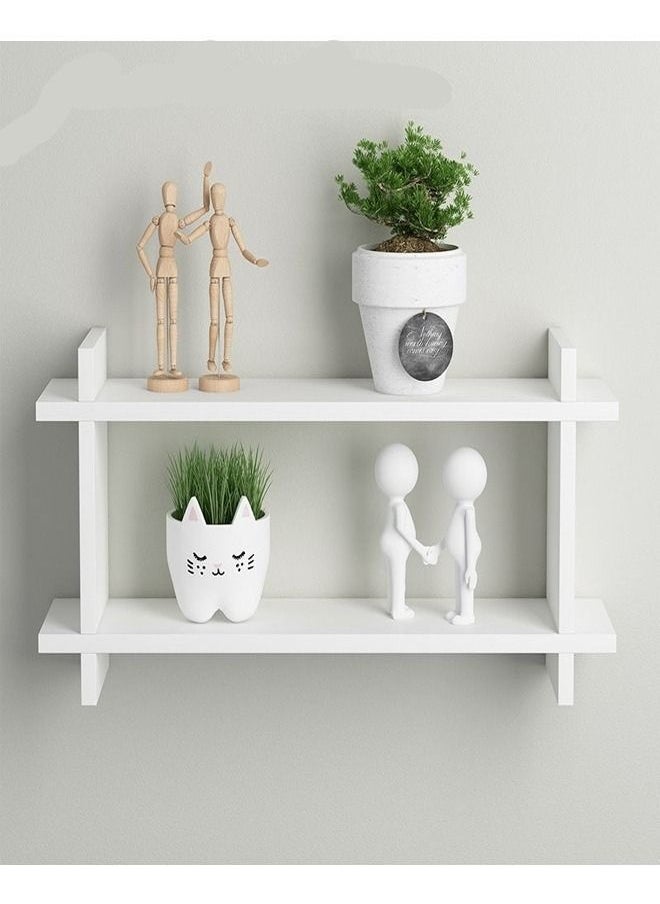 C&C Home - Wall Shelf Storage PVC Sheet Waterproof Wooden Bookcase Cabinet - Image 1