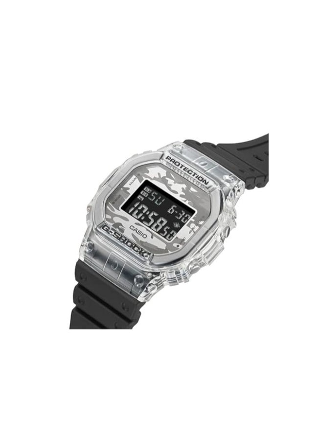Casio Men Watch G-Shock Square Digital Black Dial Resin Band DW-5600SKC-1DR