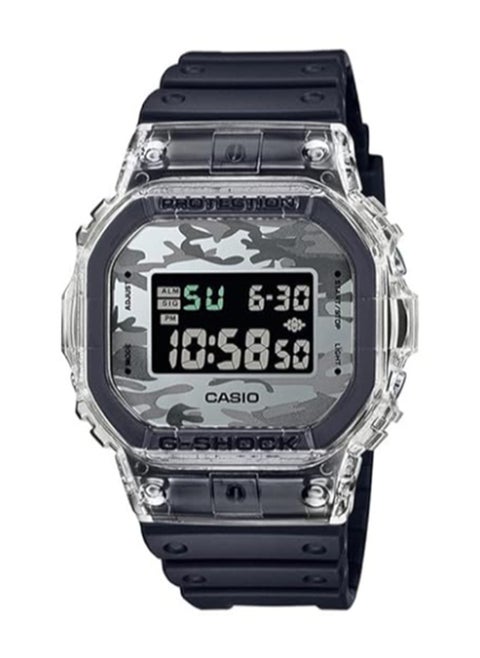 Casio Men Watch G-Shock Square Digital Black Dial Resin Band DW-5600SKC-1DR