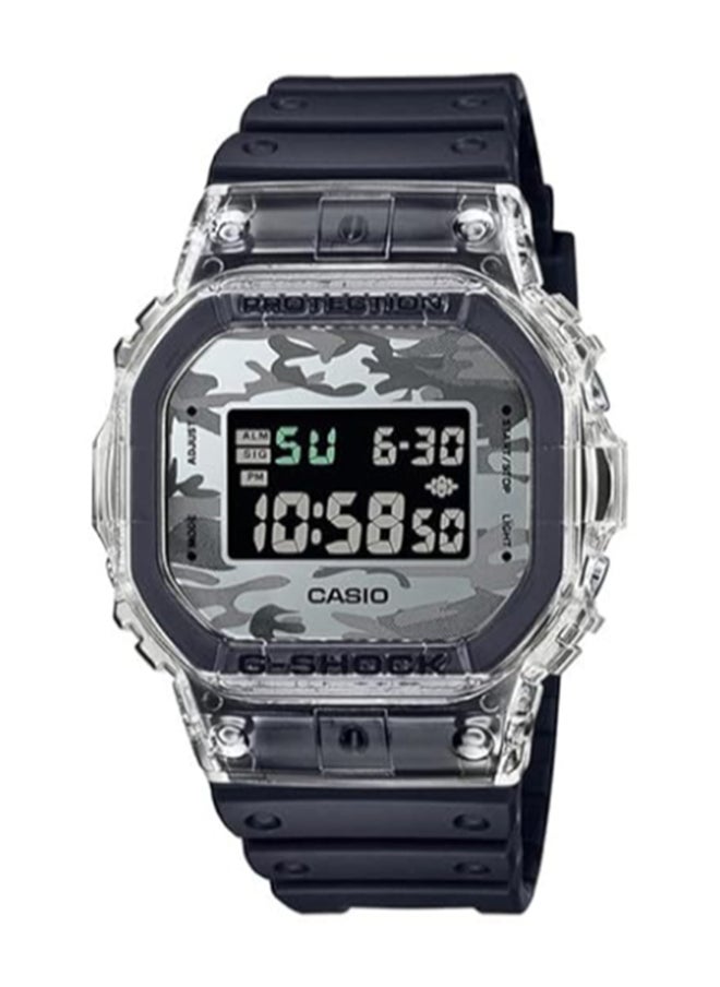 Casio Men Watch G-Shock Square Digital Black Dial Resin Band DW-5600SKC-1DR