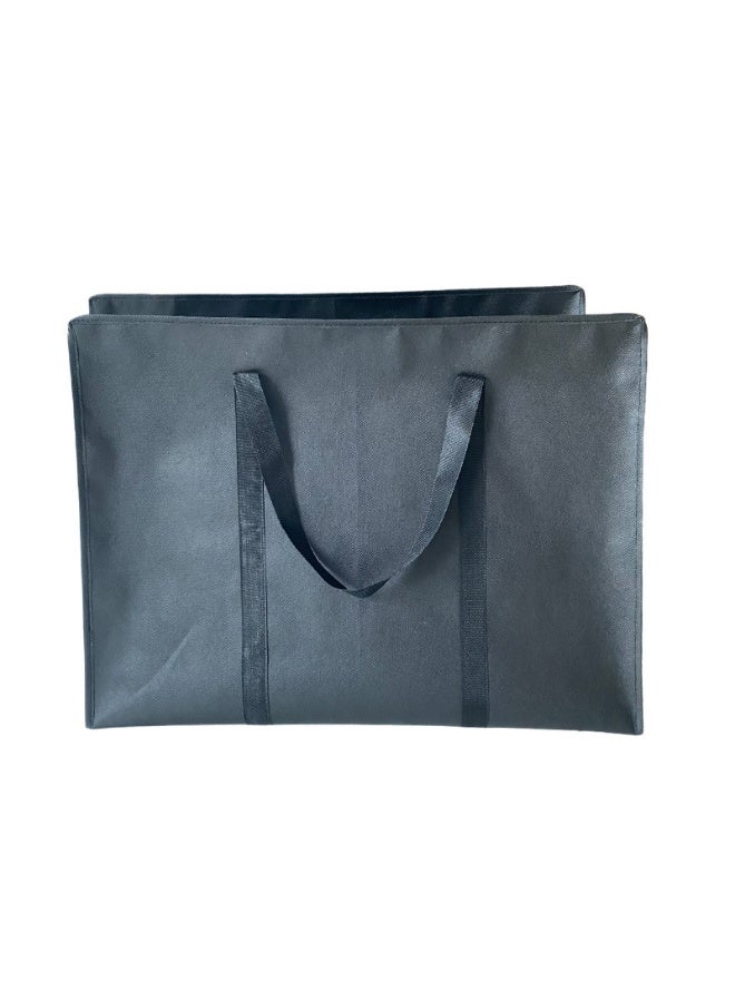 NIBEMINENT Non-woven Fabric Oversized Blanket Clothes Printed Storage Bag Black  - Image 1
