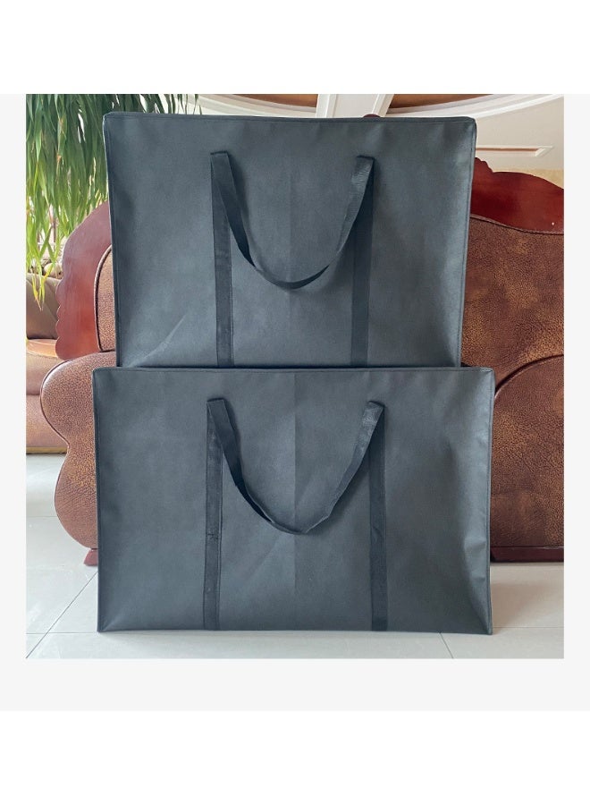 NIBEMINENT Non-woven Fabric Oversized Blanket Clothes Printed Storage Bag Black  - Image 2