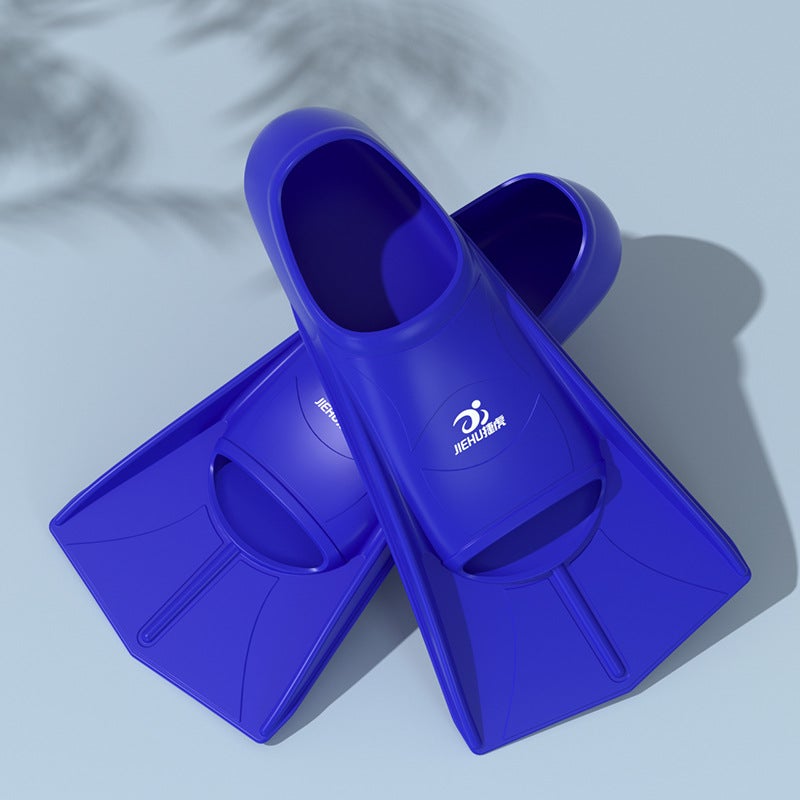 Generic Professional Swim Fins Short Flippers Blue 