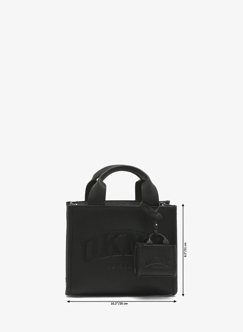 DKNY black/gold Hadlee Small Tote for Women | Best Price UAE